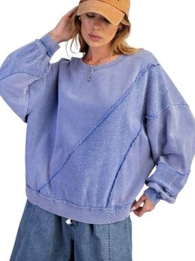 033:  EASEL NWT SWEATSHIRT ENGLISH BLUE (H8)